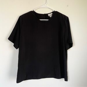 Black short sleeved Modern Essentials blouse